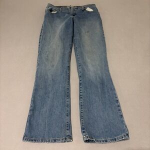 Levis 550 Women Size 10 Blue‎ Light Wash Relaxed Bootcut Jeans Mid Rise Stretch